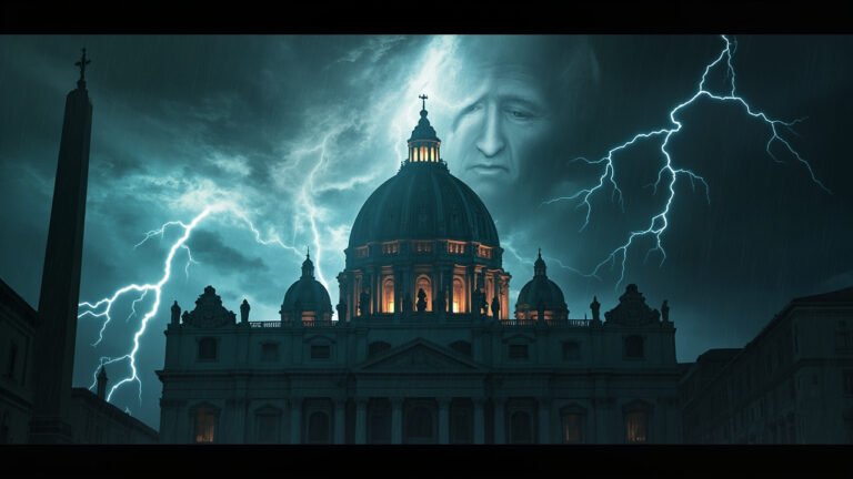 Lightning strikes St. Peter’s Basilica on the night of Pope Benedict’s resignation