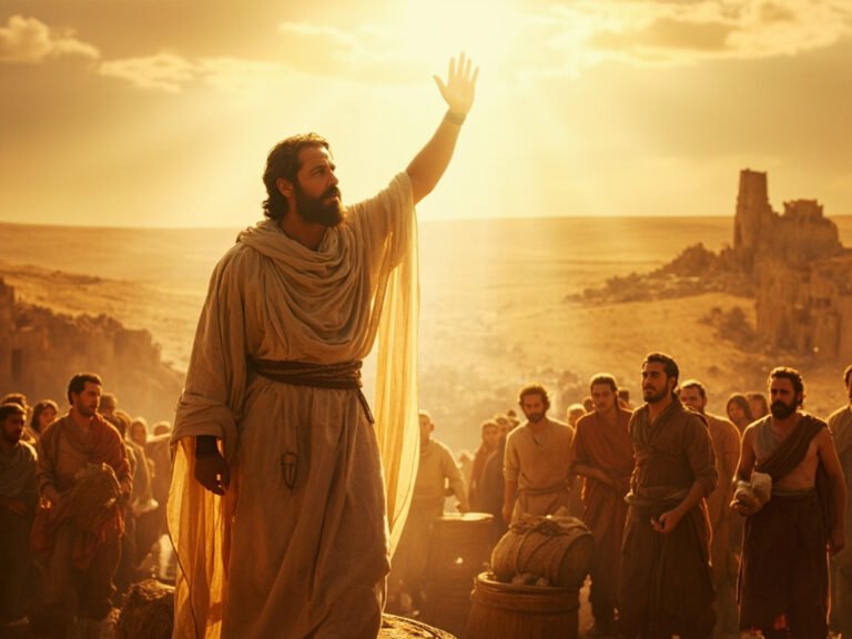 A biblical prophet named Agabus warns the early Church of a coming famine in Acts 11, as believers respond with love and generosity.