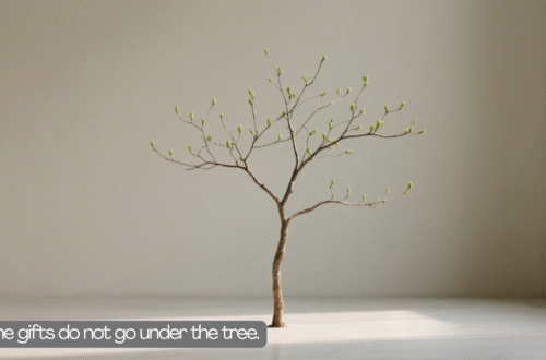 A small living tree rooted in soil with new green buds, symbolizing spiritual gifts, inner growth, faith, and life that cannot be bought.