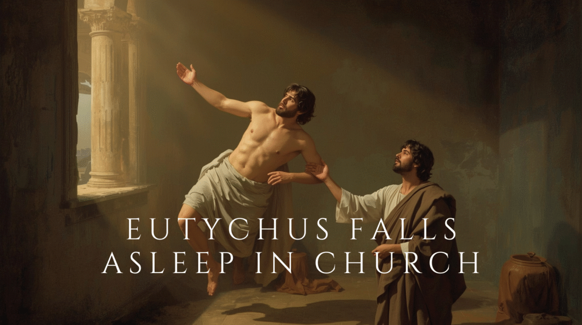 Eutychus Falls Asleep in Church