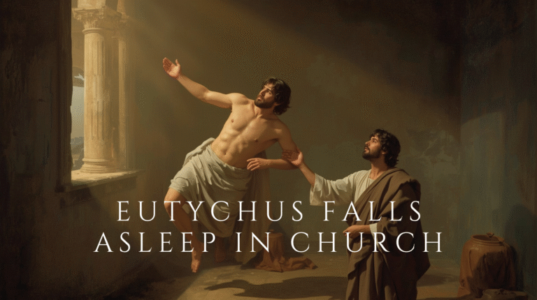 Eutychus Falls Asleep in Church