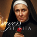 Saint Rita of Cascia holding a red rose, patron saint of impossible cases